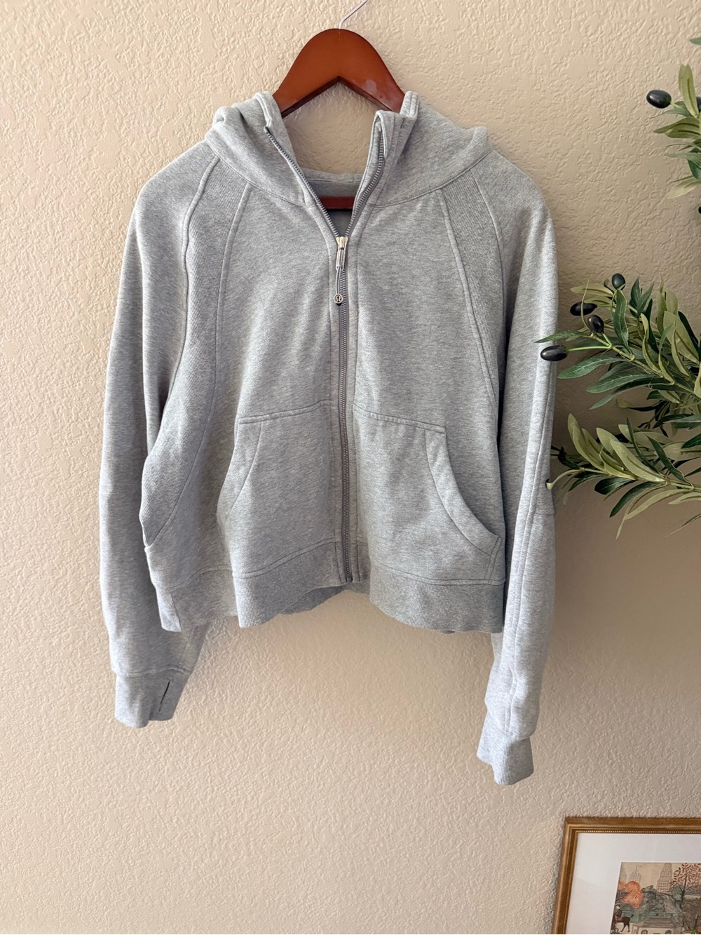 Lululemon Heather Gray Full Zip Hooded Jacket Hoodie XL/XXL